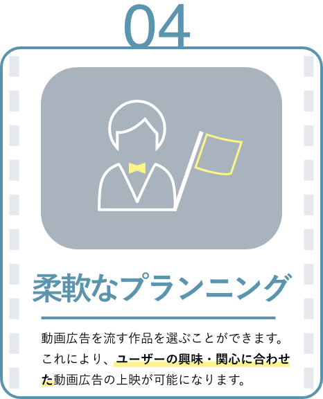 柔軟なプランニング